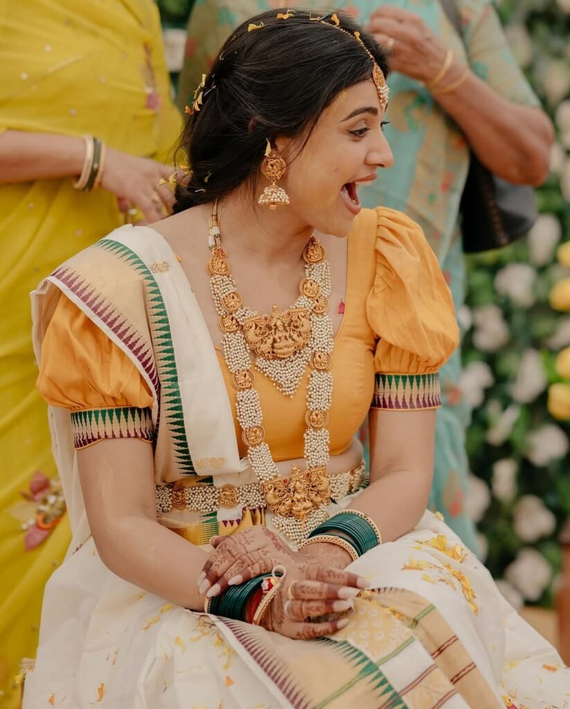 Gujarati movie actress Shraddha Dangar Haldi Ceremony Photos