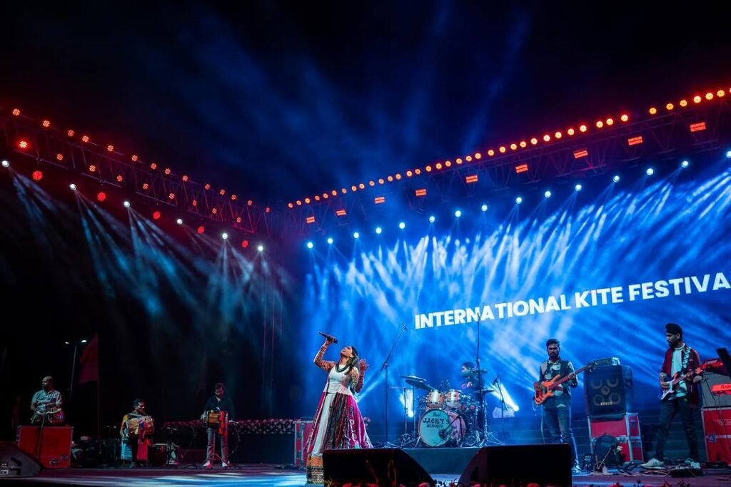 Ahmedabad International Kite Festival geeta ben performance